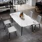 Glam Style Sintered Stone Dining Set Rectangle 1/2/4/6/7 Pieces Dining Set Clearhalo 'Dining Room Sets' 'Dining Tables & Seating' 'dining_room_set' 'furn' 'furn_dining_room_set' 'Furniture' 'Kitchen & Dining Furniture' 1200x1200_03aaa15d-7f88-4404-b48b-020caae9a25d