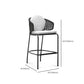 Indoor Living Room Bar Stool Upholstered Bar Stool with Footrest