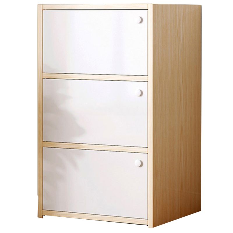 15,74 "L Armoire à accent moderne Armoire de rangement en bois avec étagères