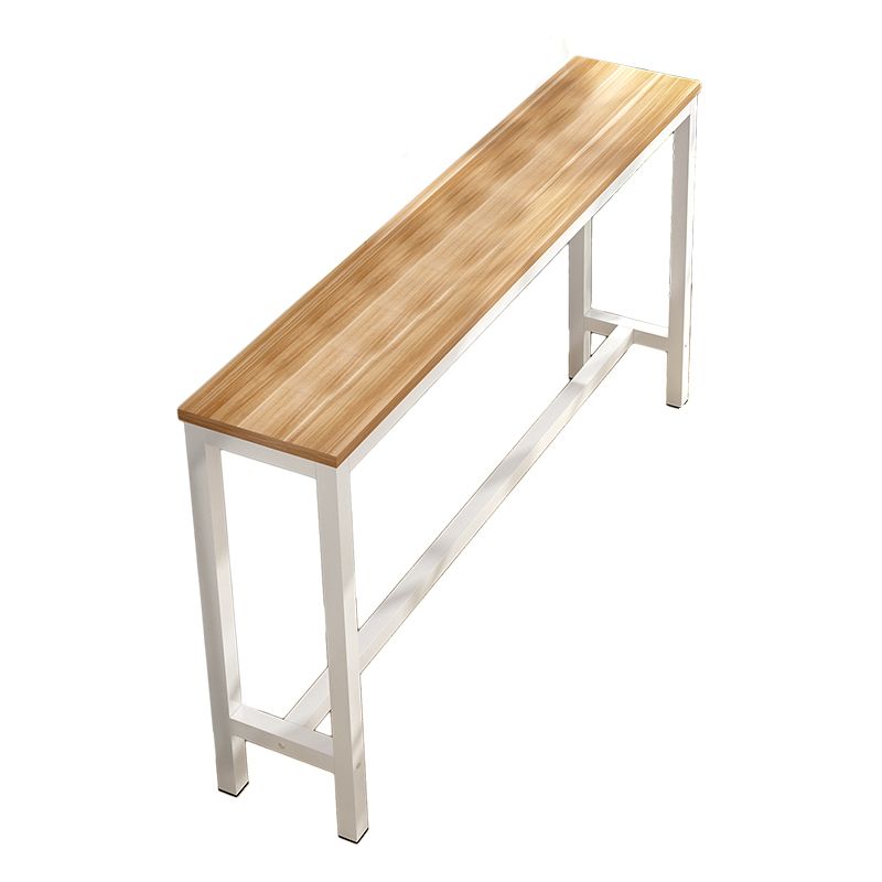 Rectangle Bar Table Set 1/4 Pieces Natural Colour Wood Counter Table Clearhalo 'Bar Furniture' 'furn' 'furn_home_bar_bar_sets' 'Furniture' 'Home Bars & Bar Sets' 'home_bar_bar_sets' 'Kitchen & Dining Furniture' 1200x1200_03ab1612-6c9d-4c8a-969e-ef83b6d0fdf2