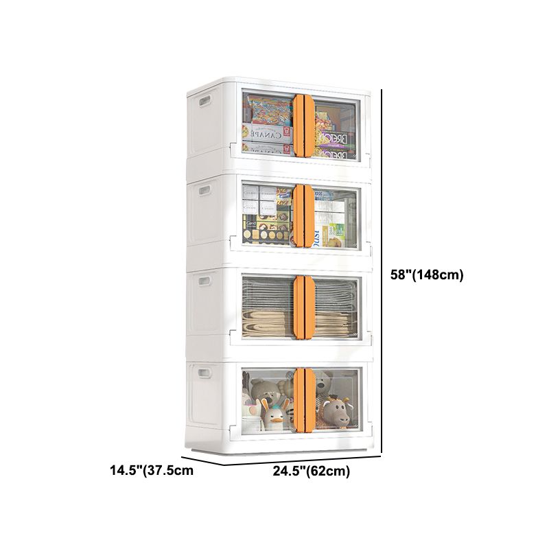 Mobile contemporaneo per armadietto di plastica incernierato