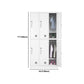 Contemporary Style Wardrobe Metal Home Wardrobe Closet with Locks