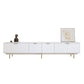 Modern TV Console Contemporary White TV Stand with Storage for Living Room