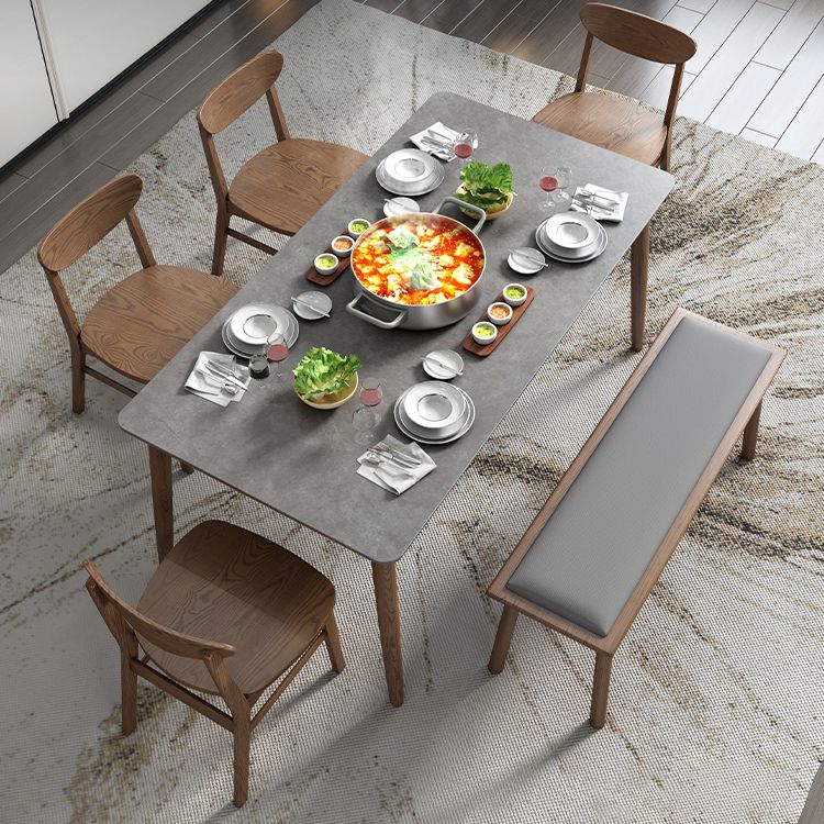 Medieval Modern Grey Table Rectangle Sintered Stone Table with 4 Legs for Restaurant Clearhalo ' dining_table' 'Dining Tables & Seating' 'Dining Tables' 'furn' 'furn_dining_table' 'Furniture' 'furniture_dining_table' 'Kitchen & Dining Furniture' 'kitchen&dining_furn' 'kitchen' 'kitchen_dining_table' 1200x1200_03ad98d9-872a-4ea0-b249-0994a71d6adc