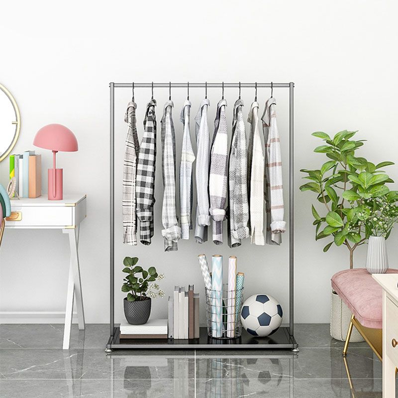 Approfilo in metallo nero stile moderno in stile pavimento per casa semplice appendiabiti