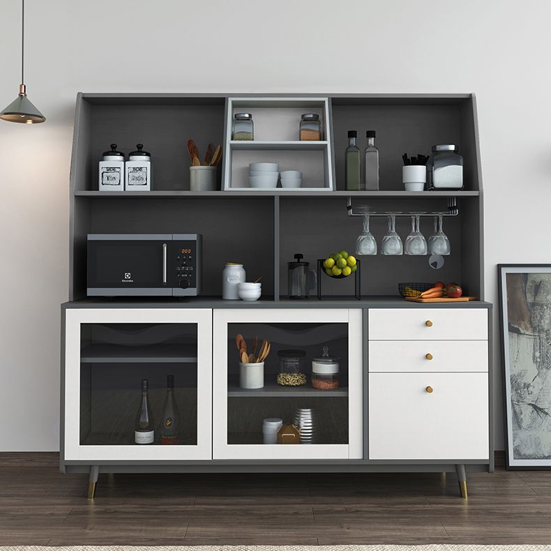 Gabinetto del soggiorno server di pranzo in legno fabbricato con porta scorrevole