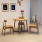 Moderne eetgelegenheid 1/2/4 PCS Massieve houten eettafel en stoelen in bruin