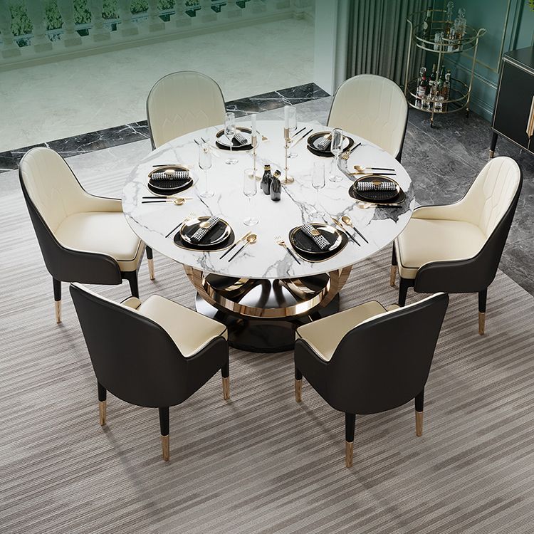 Round Pedestal Dining Site Table Traditional Luxury Marble Table for Home Clearhalo ' dining_table' 'Dining Tables & Seating' 'Dining Tables' 'furn' 'furn_dining_table' 'Furniture' 'furniture_dining_table' 'Kitchen & Dining Furniture' 'kitchen&dining_furn' 'kitchen' 'kitchen_dining_table' 1200x1200_03b4cbc9-4879-4617-aa87-b1e7e8e56b35