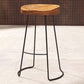 Modern Solid Wood Dining Stools Armless Bar Stools with Metal Base Clearhalo 'Bar Furniture' 'Bar Stools' 'bar_stools' 'furn' 'furn_bar_stools' 'Furniture' 'Kitchen & Dining Furniture' 1200x1200_03b691a0-f050-4eed-b78a-6b3f16cb4d7c