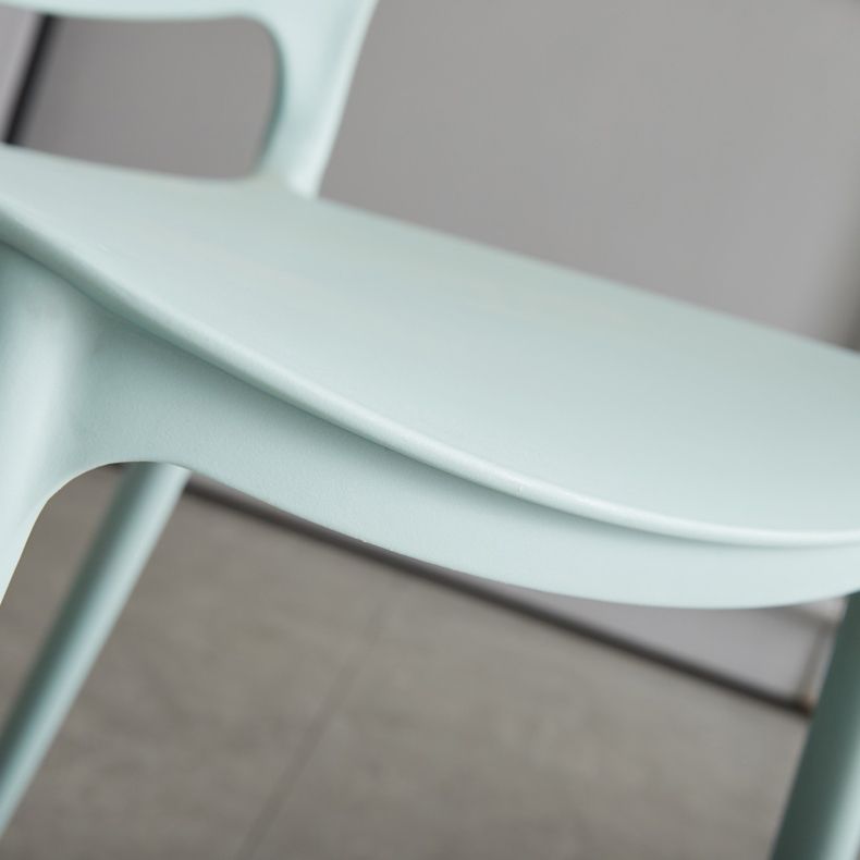 Scandinavian Armless Dining Chairs Plastic Indoor Stackable Open Back Side Chair Clearhalo ' kitchen&dining_furn' 'Dining Chairs' 'Dining Tables & Seating' 'dining_chair' 'furn' 'furn_dining_chair' 'Furniture' 'furniture_dining_chair' 'Kitchen & Dining Furniture' 'kitchen' 1200x1200_03b7812b-bff3-40ea-b792-ac8231cd24d6