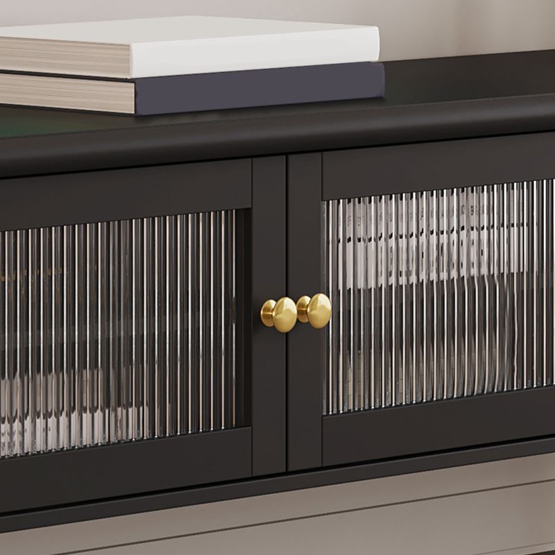 Contemporary Media Console Wood Enclosed Storage TV Console with Doors Clearhalo 'furn' 'furn_tv_stands_entertainment_centers' 'Furniture' 'Living Room Furniture' 'TV Stands & Entertainment Centers' 'TV Stands & Media Storage Furniture' 'tv_stands_entertainment_centers' 1200x1200_03b7e869-b299-4669-aa19-aa49fee86cbd