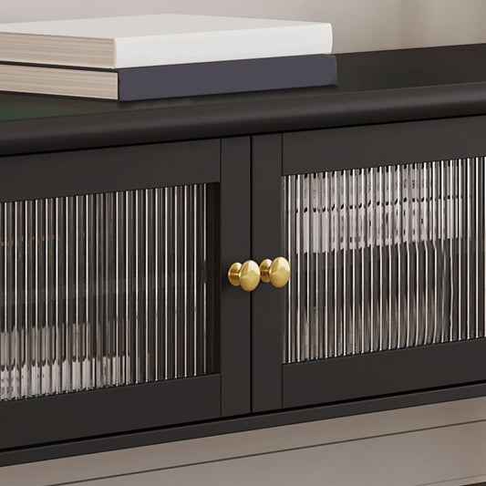 Contemporary Media Console Wood Enclosed Storage TV Console with Doors Clearhalo 'furn' 'furn_tv_stands_entertainment_centers' 'Furniture' 'Living Room Furniture' 'TV Stands & Entertainment Centers' 'TV Stands & Media Storage Furniture' 'tv_stands_entertainment_centers' 1200x1200_03b7e869-b299-4669-aa19-aa49fee86cbd