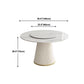 Modern Style Dining Table Round White Sintered Stone Dining Table for Home Use Clearhalo ' dining_table' 'Dining Tables & Seating' 'Dining Tables' 'furn' 'furn_dining_table' 'Furniture' 'furniture_dining_table' 'Kitchen & Dining Furniture' 'kitchen&dining_furn' 'kitchen' 'kitchen_dining_table' 1200x1200_03b80377-a313-4c87-9fd8-4bb13e6100d3