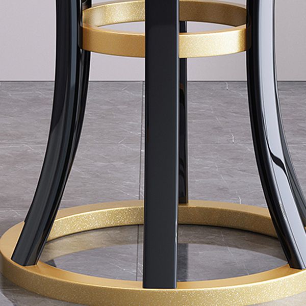 Round Sintered Stone Dining Table Modern Turntable Furniture with Solid Wood Pedestal Base Clearhalo 'Dining Tables & Seating' 'Dining Tables' 'dining_table' 'furn' 'furn_dining_table' 'Furniture' 'Kitchen & Dining Furniture' 1200x1200_03b86dd1-232f-41a1-984c-b7955c367eda