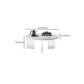 Contemporary Round Terrazzo Coffee Table in White Acrylic Legs 1 Single Cocktail Table Clearhalo 'Coffee & Accent Tables' 'Coffee Tables' 'coffee_tables' 'furn' 'furn_coffee_tables' 'Furniture' 'Living Room Furniture' 1200x1200_03bb3208-e257-4f1a-ad0b-af2b18ff4b53