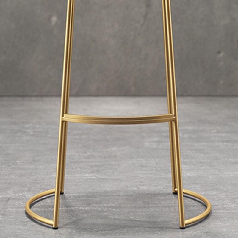 Modern Backrest Armless Counter Stool Metal Bar High Stool with Leather Cushion Clearhalo 'Bar Furniture' 'Bar Stools' 'bar_stools' 'furn' 'furn_bar_stools' 'Furniture' 'Kitchen & Dining Furniture' 1200x1200_03bddaf6-f6c2-4ab7-ad3a-600fc3aaf2d1