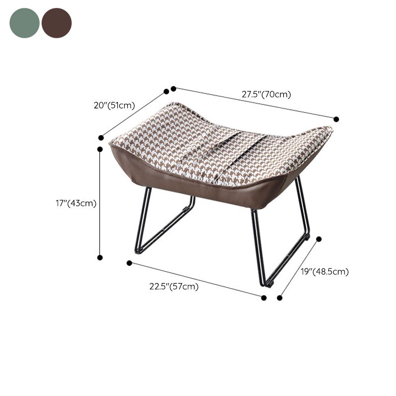 Plante à bascule de style contemporain chaise à bascule intérieure avec ottoman