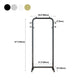 Industrielle minimalistische Style -Rack Metallic MEDALLIC FREE STRESTLE BASE BASE RACK
