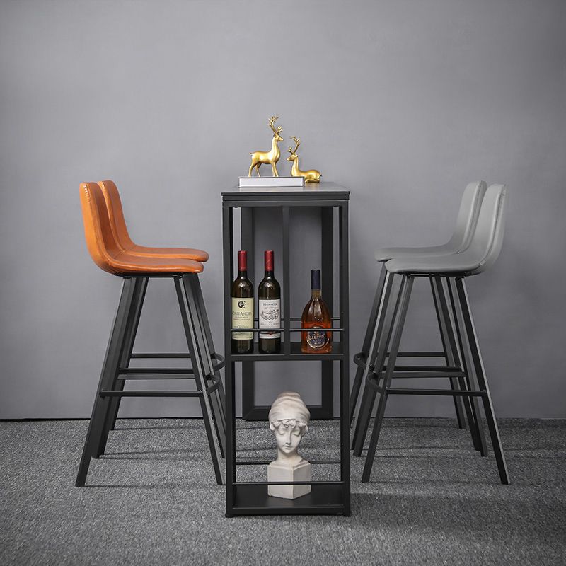 Gray White and Black Modern Style Bar Table in Marble and Metal Milk Tea Shop Bar Table Clearhalo 'Bar Furniture' 'Bar Tables' 'bar_tables' 'furn' 'furn_bar_tables' 'Furniture' 'furniture_bar_tables' 'Kitchen & Dining Furniture' 1200x1200_03bf708e-4b25-47fc-8f4b-abf3d07b1f27