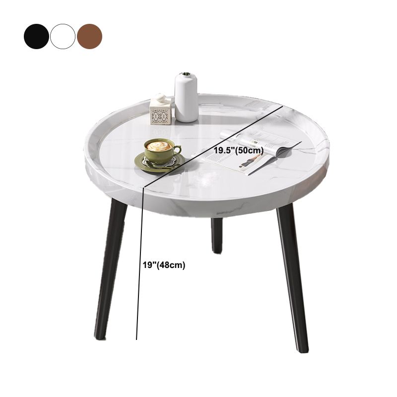 Modern 3 Legs Wooden Coffee Table Round Top Shape Cocktail Table for Living Room Clearhalo 'Coffee & Accent Tables' 'Coffee Tables' 'coffee_tables' 'furn' 'furn_coffee_tables' 'Furniture' 'Living Room Furniture' 1200x1200_03bfae4b-29f3-4568-8c9e-48584d974dc4