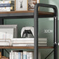 Industrial Open Etagere Bookshelf Steel Frame Manufactured Wood Shelf Bookshelf Clearhalo 'Bookcases' 'furn' 'furn_bookcases' 'Furniture' 'furniture_bookcases' 'kitchen' 'kitchen_bookcases' 'Living Room Furniture' 'Office Furniture' 1200x1200_03c114e4-49ec-4020-ae4e-9e1d3b0a4856