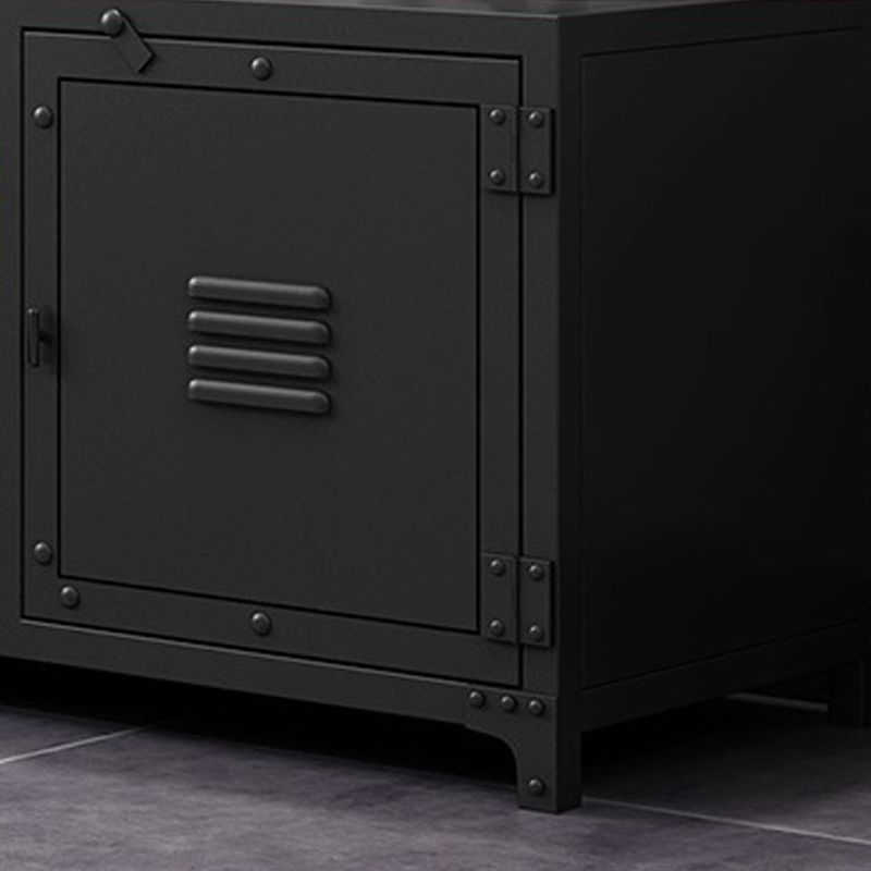 Industriële ijzeren TV-standaard Console Open opslag TV-mediastandaard voor woonkamer