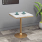 Gold Base Bar Table White Stone Fixed Pub Height Dining Table Clearhalo 'Bar Furniture' 'Bar Tables' 'bar_tables' 'furn' 'furn_bar_tables' 'Furniture' 'Kitchen & Dining Furniture' 1200x1200_03c671ed-b683-4c65-a879-007b9f38d86f