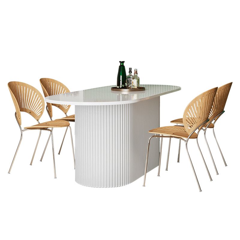 Oval Pedestal Base Furniture Contemporary Style Dining Room Collection Clearhalo ' dining_table' 'Dining Tables & Seating' 'Dining Tables' 'furn' 'furn_dining_table' 'Furniture' 'furniture_dining_table' 'Kitchen & Dining Furniture' 'kitchen&dining_furn' 'kitchen' 'kitchen_dining_table' 1200x1200_03c899b7-c3d5-4f1d-ad40-eeca1ef670a9