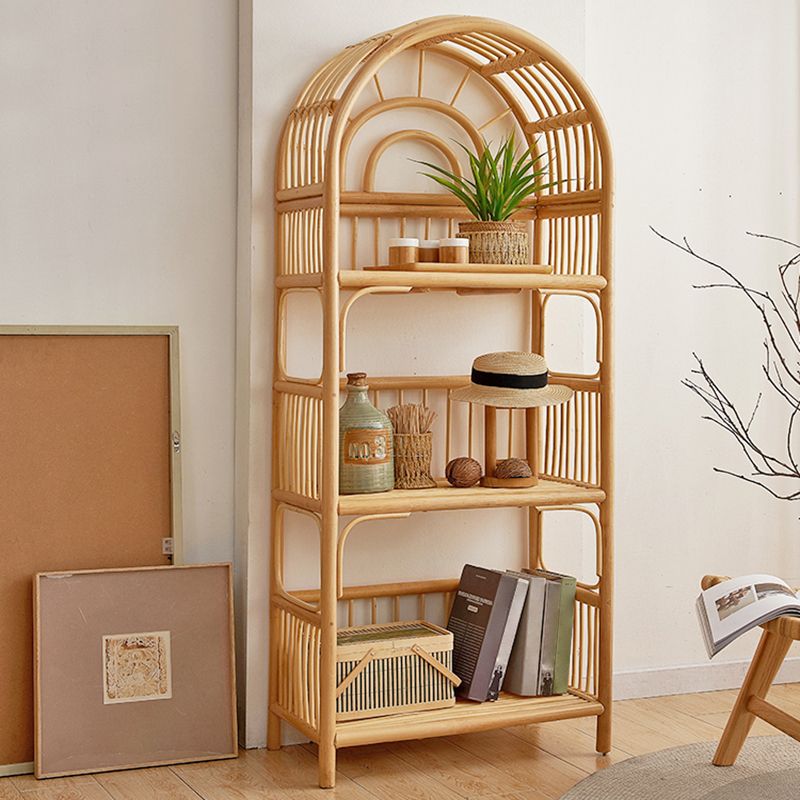 Contemporary Bamboo Home Bookcase Standard Book Shelf with Wooden Legs Clearhalo 'Bookcases' 'furn' 'furn_bookcases' 'Furniture' 'Office Furniture' 1200x1200_03c9cc98-46ae-4de1-969b-5a88e447bea8