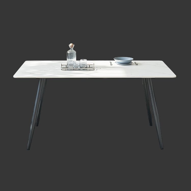 Kitchen Contemporary Sintered Stone Top Dining Table Sets with 4 Legs Base Dining Room Furniture Clearhalo 'Dining Room Sets' 'Dining Tables & Seating' 'dining_room_set' 'Furniture' 'furniture_dining_room_set' 'Kitchen & Dining Furniture' 'kitchen&dining_furn' 'kitchen' 1200x1200_03ca8a21-a873-4fe0-ac4f-58f789269c09