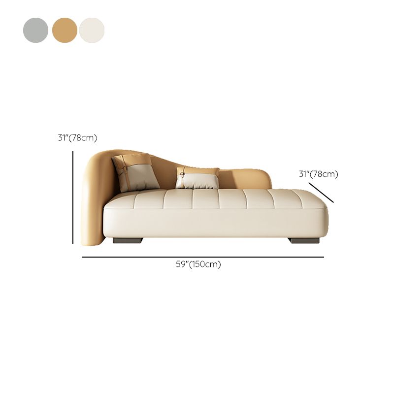 Modern Upholstered Chaise Lounge Couch Leather Chaise Lounge Chair Clearhalo 'Chairs & Seating' 'Chaise Lounge' 'chaise_lounge' 'furn' 'furn_chaise_lounge' 'Furniture' 'Living Room Furniture' 1200x1200_03cacc7a-0ac4-46ca-9263-156c301dd7c4