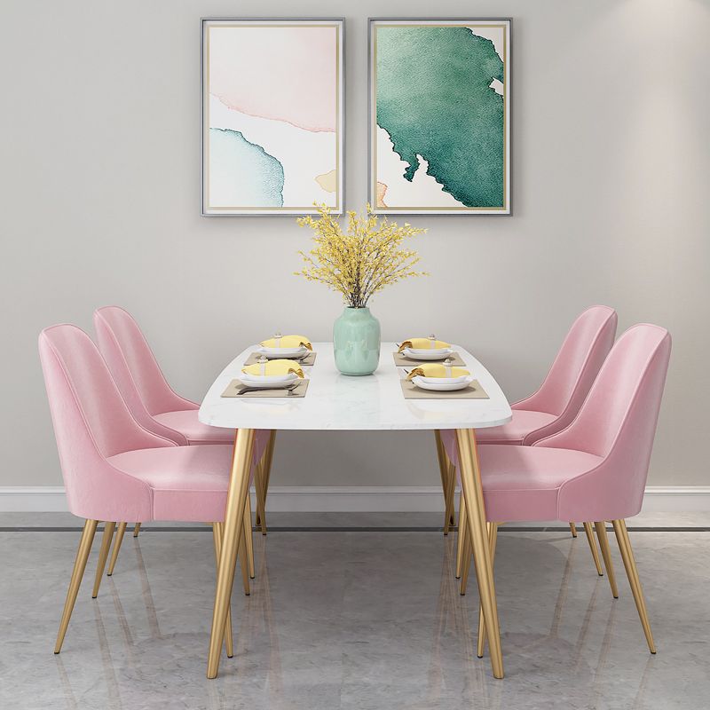 Glam Style Dining Room Chair Upholstered Dining Side Chair for Indoor Clearhalo 'Dining Chairs' 'Dining Tables & Seating' 'dining_chair' 'furn' 'furn_dining_chair' 'Furniture' 'furniture_dining_chair' 'Kitchen & Dining Furniture' 1200x1200_03cb6141-d9b6-4f77-a470-42e38e0d7f53