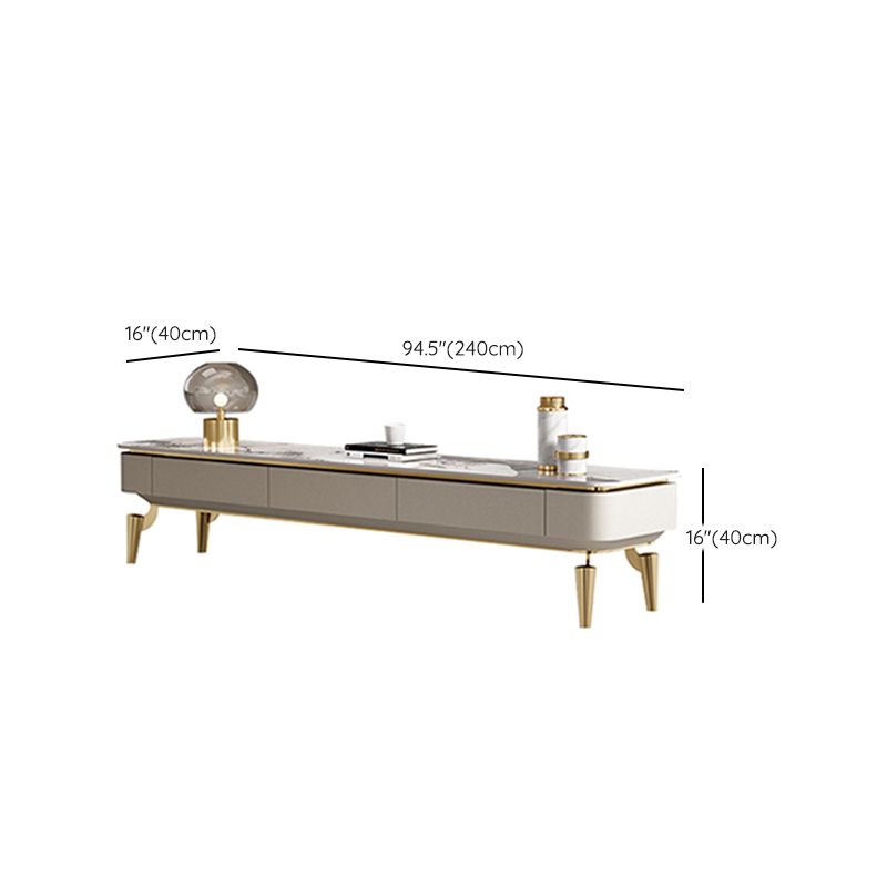 Stone Media Console Glam Cable Management TV Console with Drawers Clearhalo 'furn' 'furn_tv_stands_entertainment_centers' 'Furniture' 'Living Room Furniture' 'TV Stands & Entertainment Centers' 'TV Stands & Media Storage Furniture' 'tv_stands_entertainment_centers' 1200x1200_03cbeae4-fa28-4afc-9ab2-36e5312e5952