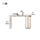 Nordic Glam Style Rectangle Bar Counter Table Sintered Stone Dining Table with Metal Legs Clearhalo 'Bar Furniture' 'Bar Tables' 'bar_tables' 'furn' 'furn_bar_tables' 'Furniture' 'furniture_bar_tables' 'Kitchen & Dining Furniture' 1200x1200_03cdfc8d-bd03-4d67-b8e9-5a94240776c1