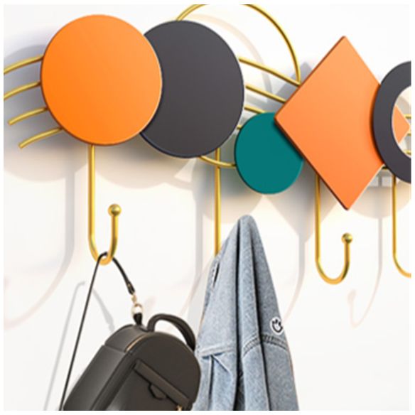 Appendiabiti a parete in metallo contemporanei a parete gancia con ganci