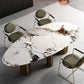 Metal Traditional Luxury Oval Dining Table Sintered Stone Table for Kitchen and Dining Room Clearhalo ' dining_table' 'Dining Tables & Seating' 'Dining Tables' 'furn' 'furn_dining_table' 'Furniture' 'furniture_dining_table' 'Kitchen & Dining Furniture' 'kitchen&dining_furn' 'kitchen' 'kitchen_dining_table' 1200x1200_03cea0b2-d654-44e0-baf9-821fabd5bdcf