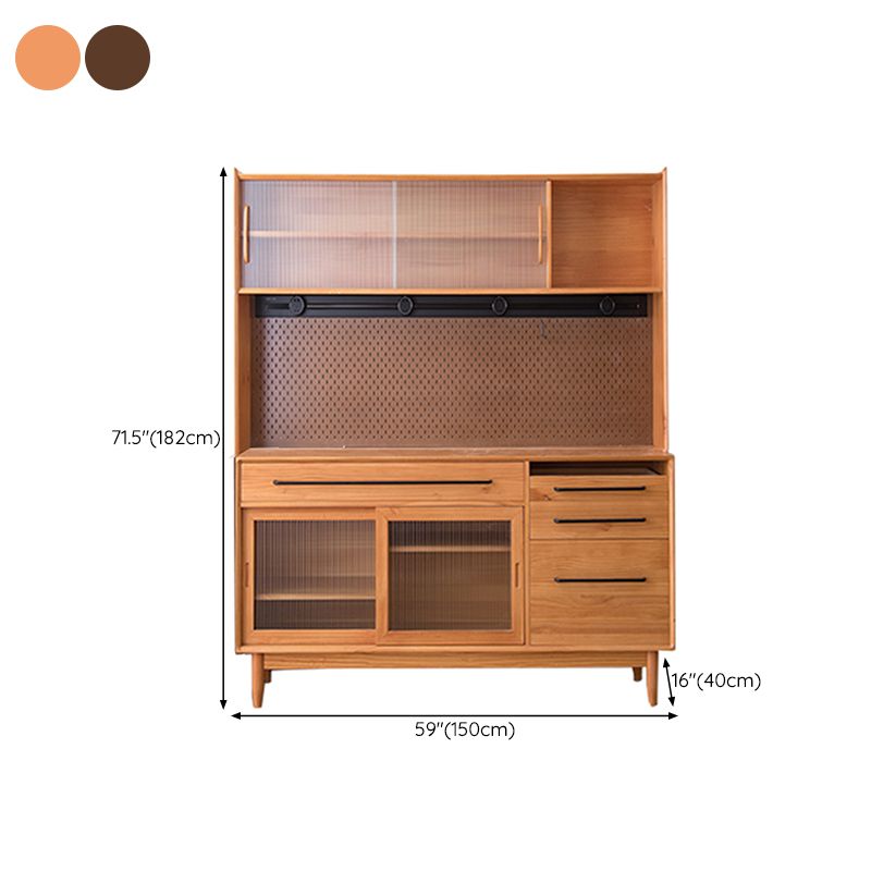 Sideboard moderna in legno in legno massiccio in legno massiccio