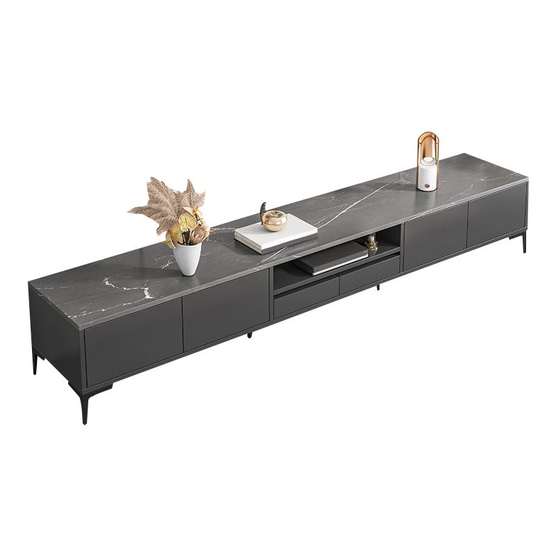 Glam – meuble TV, Console multimédia de rangement ouverte pour le salon