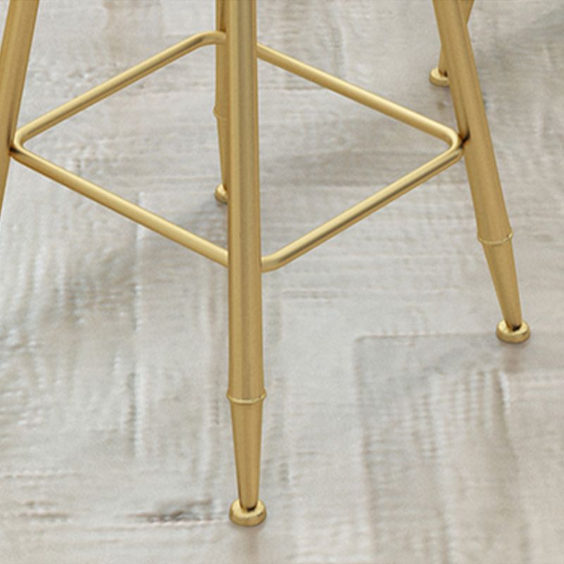 Scandinavian Upholstered Counter Stool Round Bar-height Bar Stool for Indoor Clearhalo 'Bar Furniture' 'Bar Stools' 'bar_stools' 'furn' 'furn_bar_stools' 'Furniture' 'Kitchen & Dining Furniture' 1200x1200_03d64367-1fc6-44a2-b40f-833b566782dc