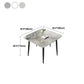 Sintered Stone Dining Table Modern Kitchen Furniture with 4 Metal Legs