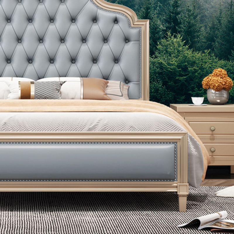 Modern Storage Bed Button-tufted Bed Frame with Headboard for Bedroom