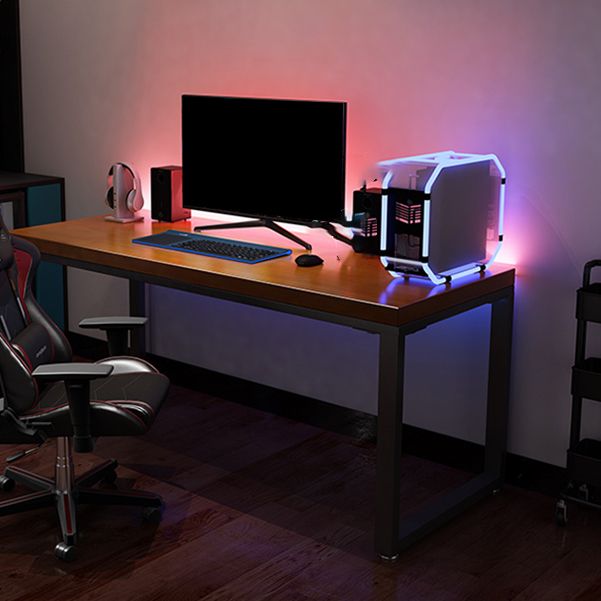 Contemporary Computer Desk Home Pine Wood Office Desk with Legs Clearhalo 'furn' 'furn_office_desk' 'Furniture' 'Office Desks' 'Office Furniture' 'office_desk' 1200x1200_03da4954-1cda-4da7-8a5a-749dc2bd7532