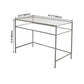 Contemporary Style Rectangular Writing Desk Glass Desk for Office