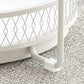 Modernistic Glass Top Coffee Table Round Metal Frame Cocktail Table Clearhalo 'Coffee & Accent Tables' 'Coffee Tables' 'coffee_tables' 'furn' 'furn_coffee_tables' 'Furniture' 'Living Room Furniture' 1200x1200_03dd9bbf-76d8-4148-a15d-bd2d37e2907c