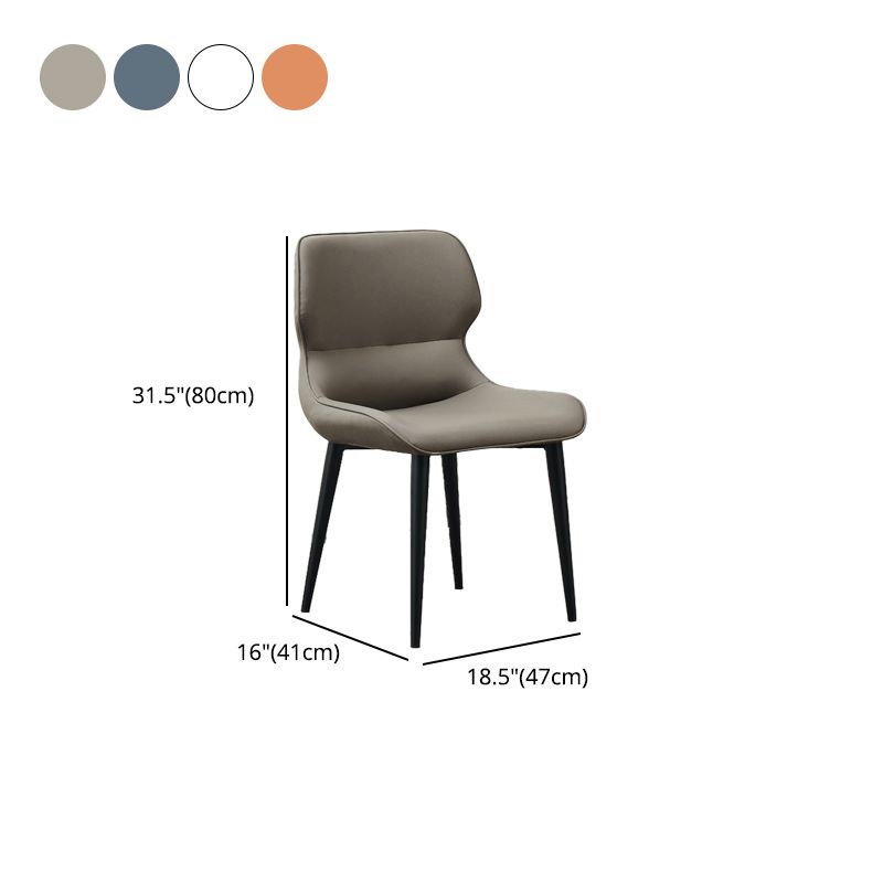 Entryway Dining Room Dining Chairs Armless Leather Kitchen Chairs Clearhalo 'Dining Chairs' 'Dining Tables & Seating' 'dining_chair' 'furn' 'furn_dining_chair' 'Furniture' 'furniture_dining_chair' 'Kitchen & Dining Furniture' 1200x1200_03de025e-245d-467e-b23d-006e27c4daa0