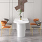 Modern Sintered Stone Dining Table Contemporary White Table with Metal Base Clearhalo 'Dining Tables & Seating' 'Dining Tables' 'dining_table' 'furn' 'furn_dining_table' 'Furniture' 'Kitchen & Dining Furniture' 1200x1200_03dede86-962d-4667-a9cc-3cd3f01672c0
