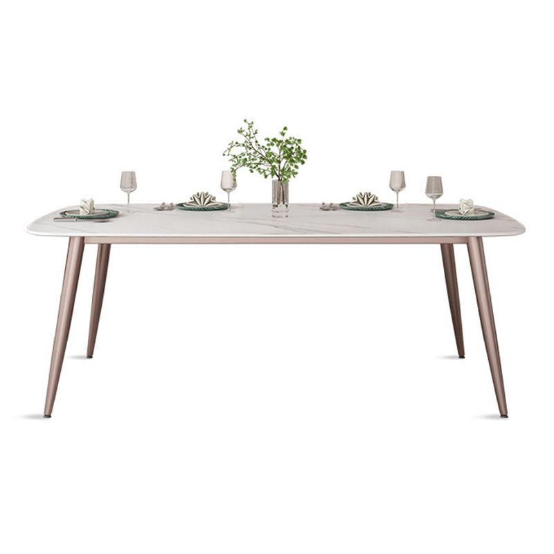 Juego de comedor moderno de piedra sinterizada, juego de comedor rectangular de 1/2/5/7 piezas