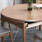 Modern Brown Dining Table Round Solid Wood Dining Table with 4 Legs for Home Clearhalo ' dining_table' 'Dining Tables & Seating' 'Dining Tables' 'furn' 'furn_dining_table' 'Furniture' 'furniture_dining_table' 'Kitchen & Dining Furniture' 'kitchen&dining_furn' 'kitchen' 'kitchen_dining_table' 1200x1200_03e14bc9-b1f5-4f61-a757-c44a3551ef43