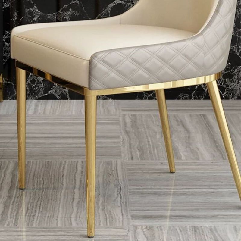 Nordic Style Wingback Armless Dining Chair Leather Dining Side Chair Clearhalo 'Dining Chairs' 'Dining Tables & Seating' 'dining_chair' 'furn' 'furn_dining_chair' 'Furniture' 'furniture_dining_chair' 'Kitchen & Dining Furniture' 1200x1200_03e3f571-9039-43a3-9f34-c6acbf32ba06