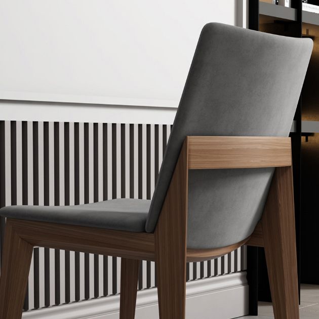 Modern Upholstered Manicure Store Side Chair Solid Back Gray Dining Chair Clearhalo ' kitchen&dining_furn' 'Dining Chairs' 'Dining Tables & Seating' 'dining_chair' 'furn' 'furn_dining_chair' 'Furniture' 'furniture_dining_chair' 'Kitchen & Dining Furniture' 'kitchen' 1200x1200_03e4c874-8bb6-4900-9b7f-84f347c6f1d0